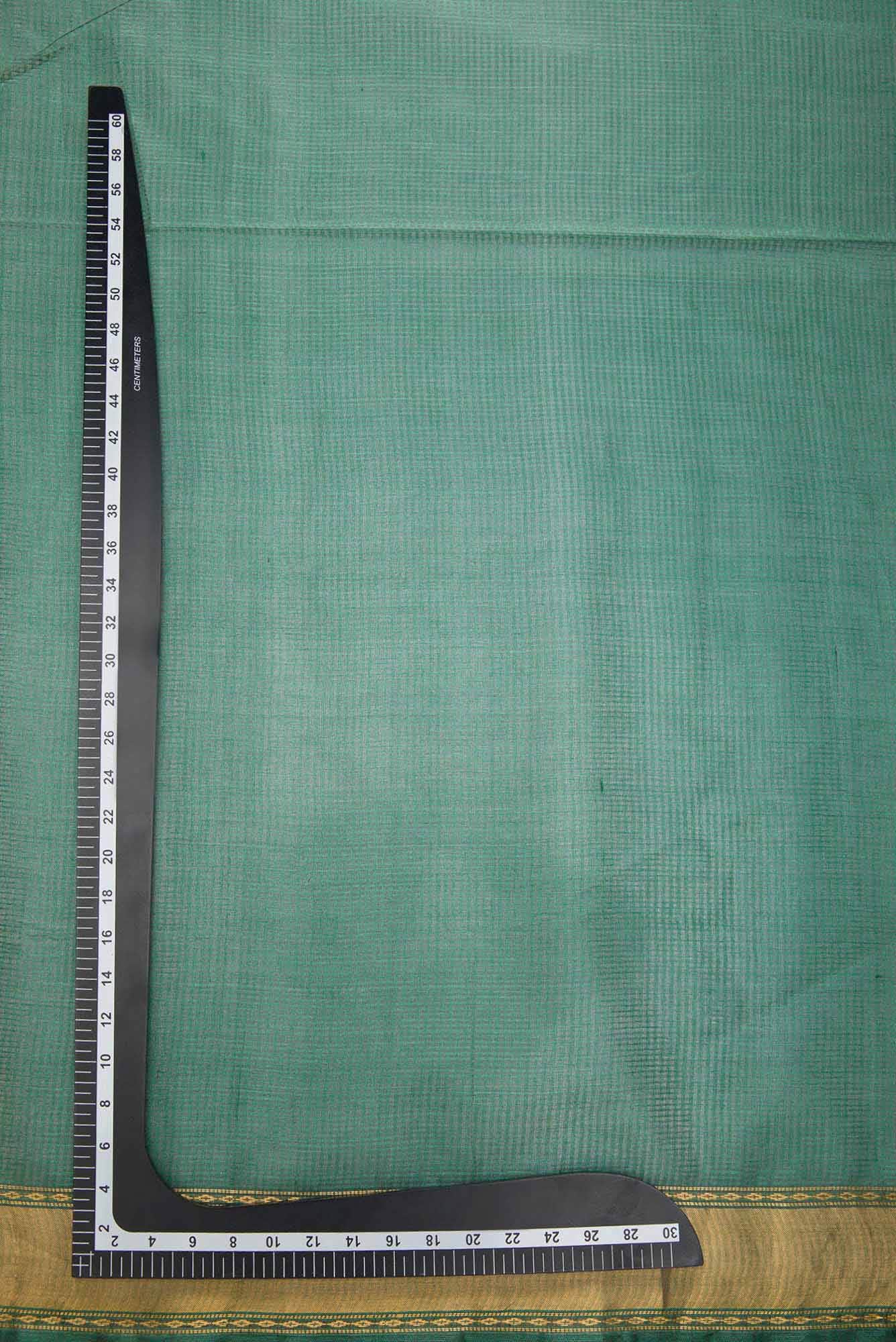 Green Tussar Silk Dress Material