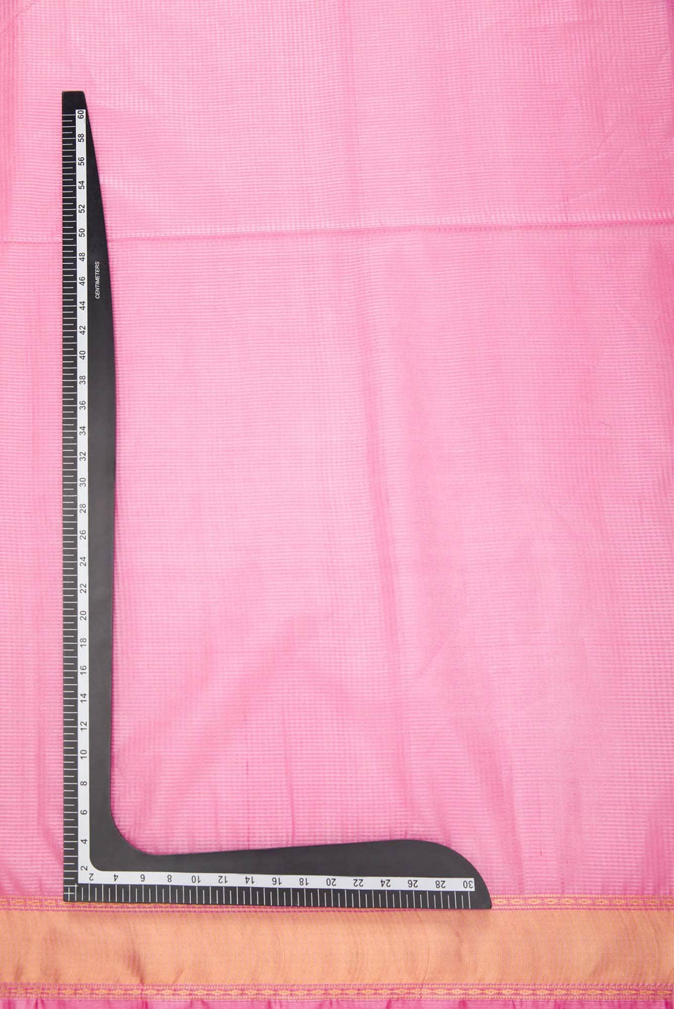 Pink Tussar Silk Dress Material