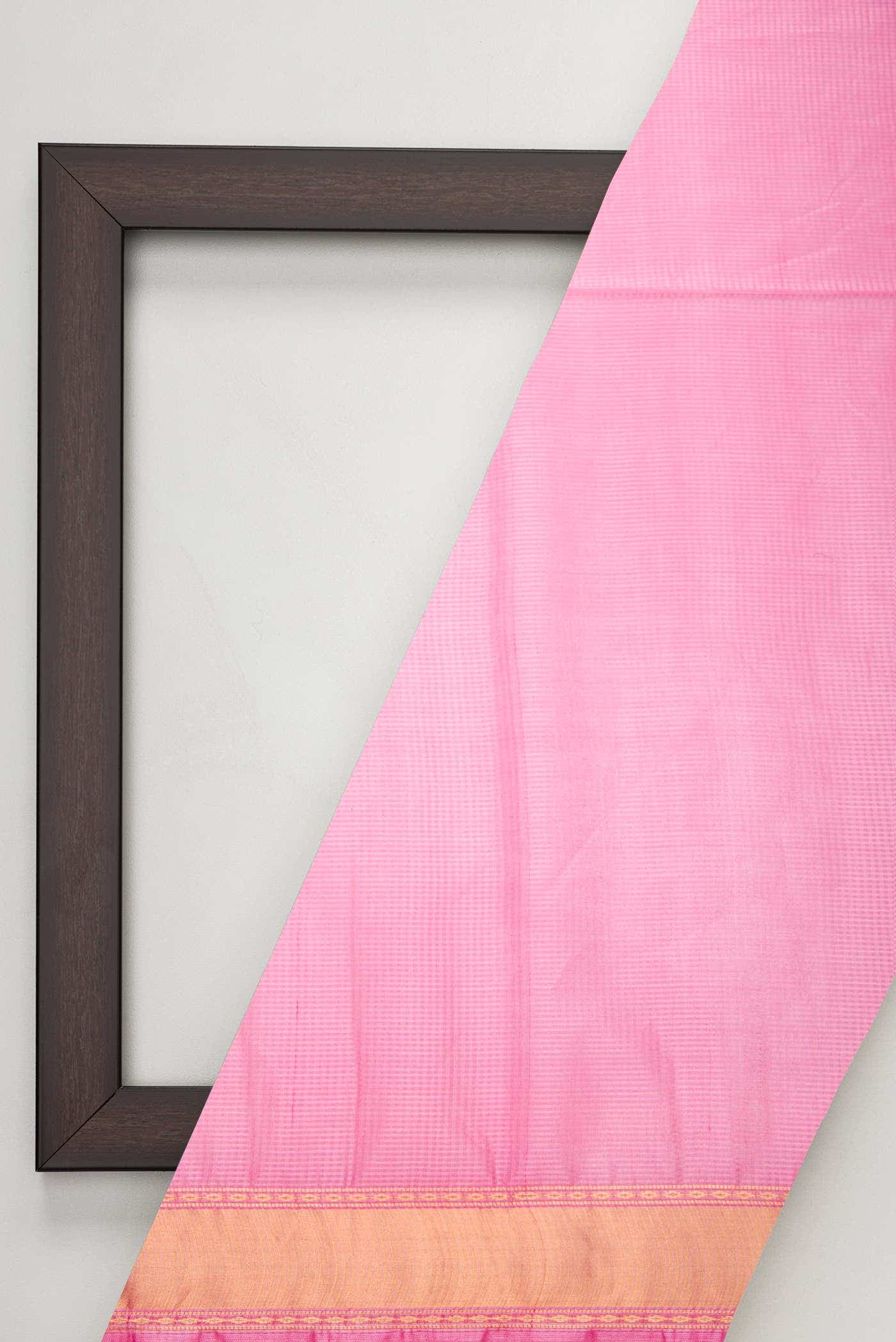 Pink Tussar Silk Dress Material