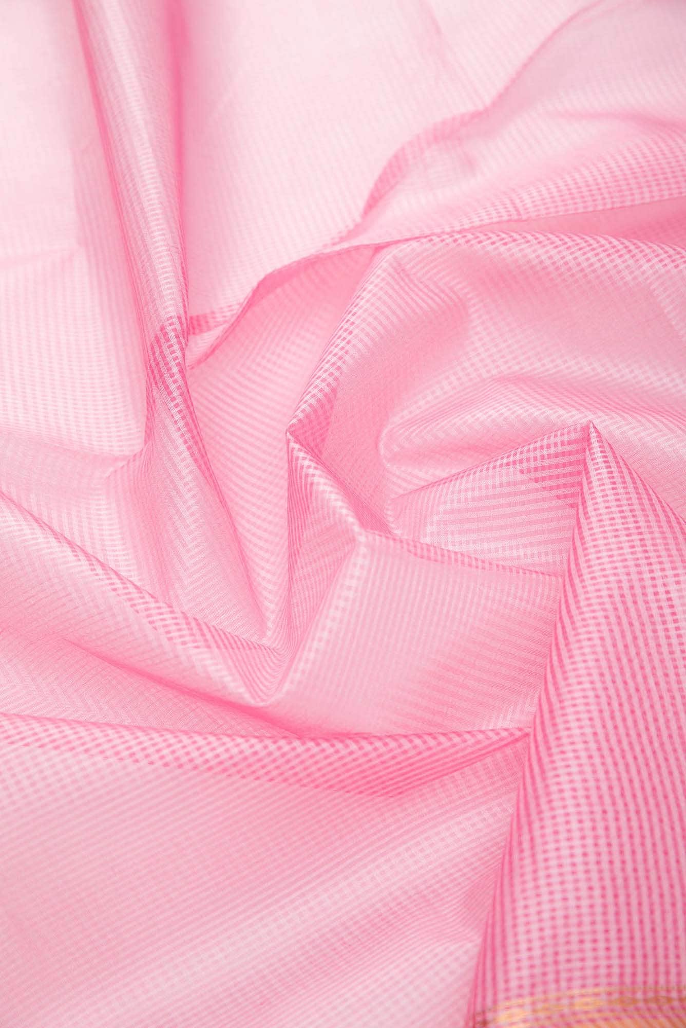 Pink Tussar Silk Dress Material