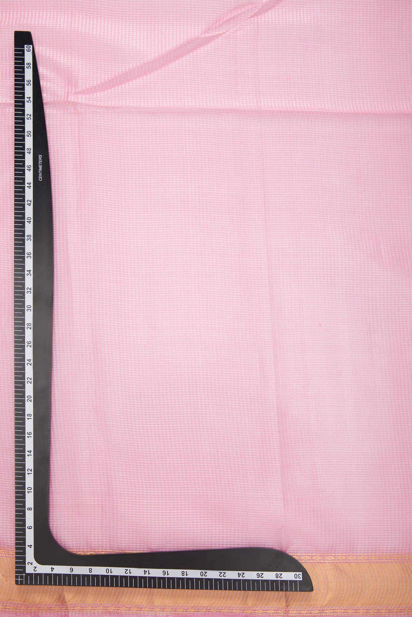 Pink Tussar Silk Dress Material