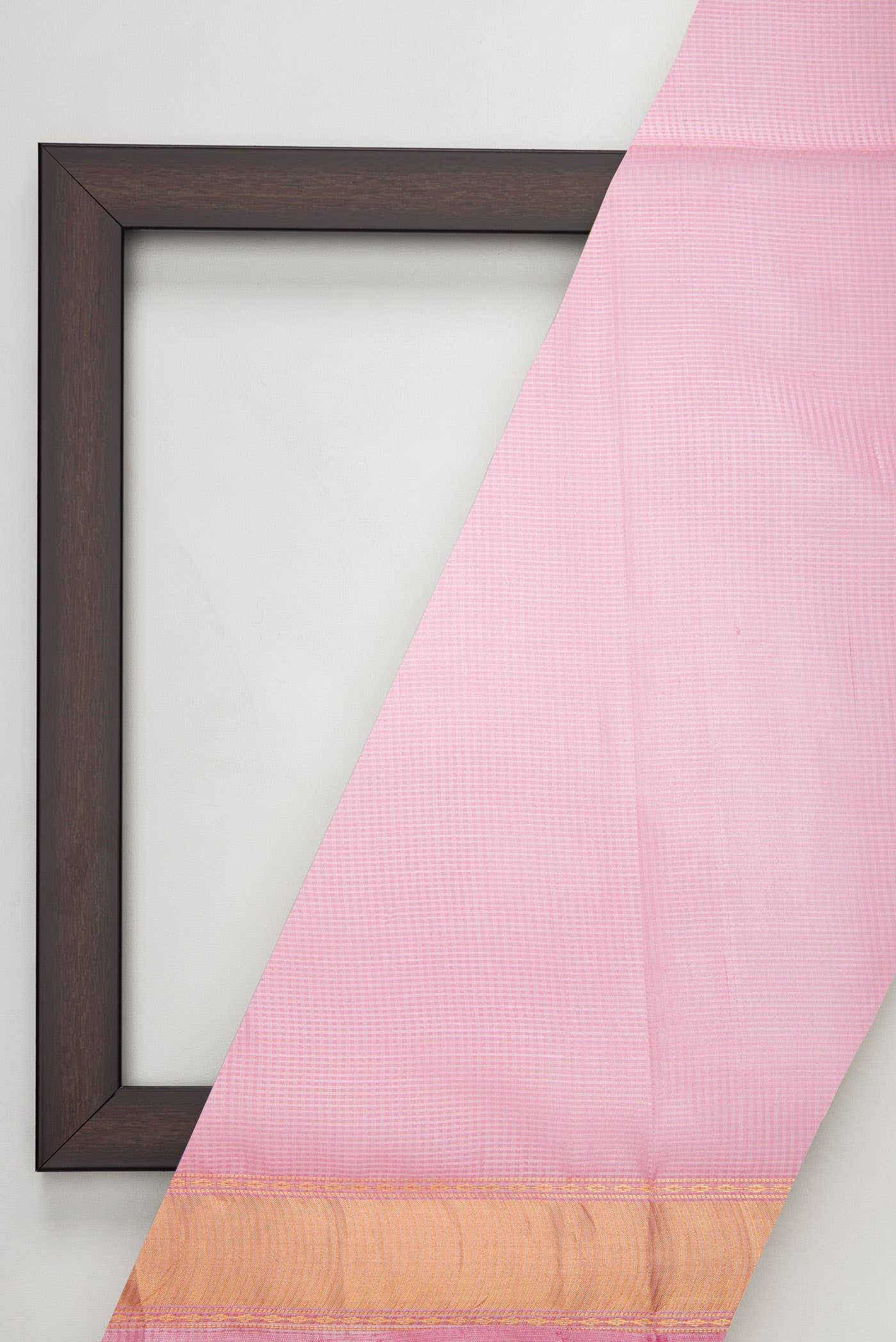 Pink Tussar Silk Dress Material