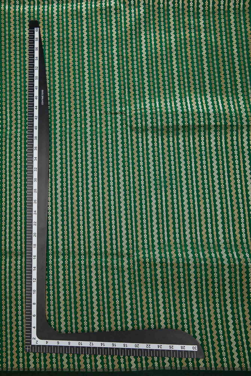 Green Banarasi Silk Dress Material
