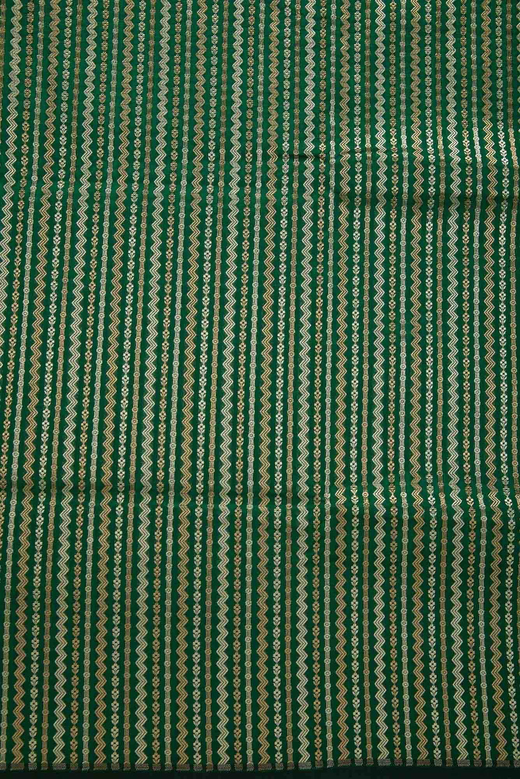 Green Banarasi Silk Dress Material
