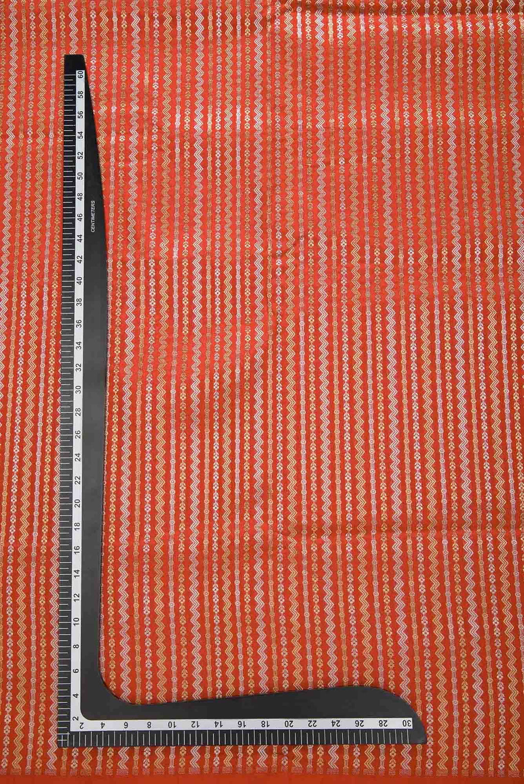 Red Banarasi Silk Dress Material