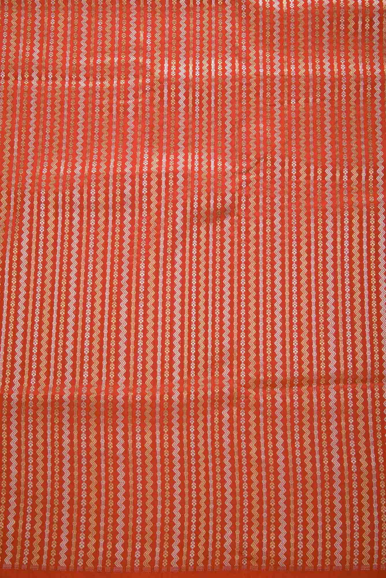 Red Banarasi Silk Dress Material
