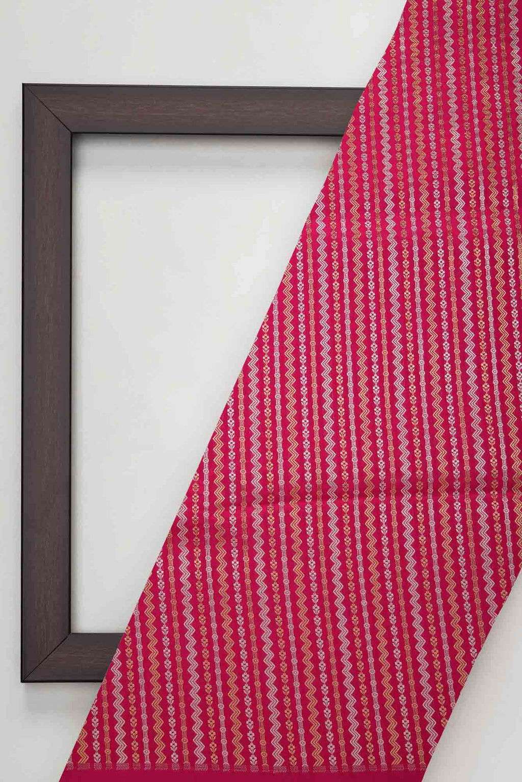 Dark Pink Banarasi Silk Dress Material