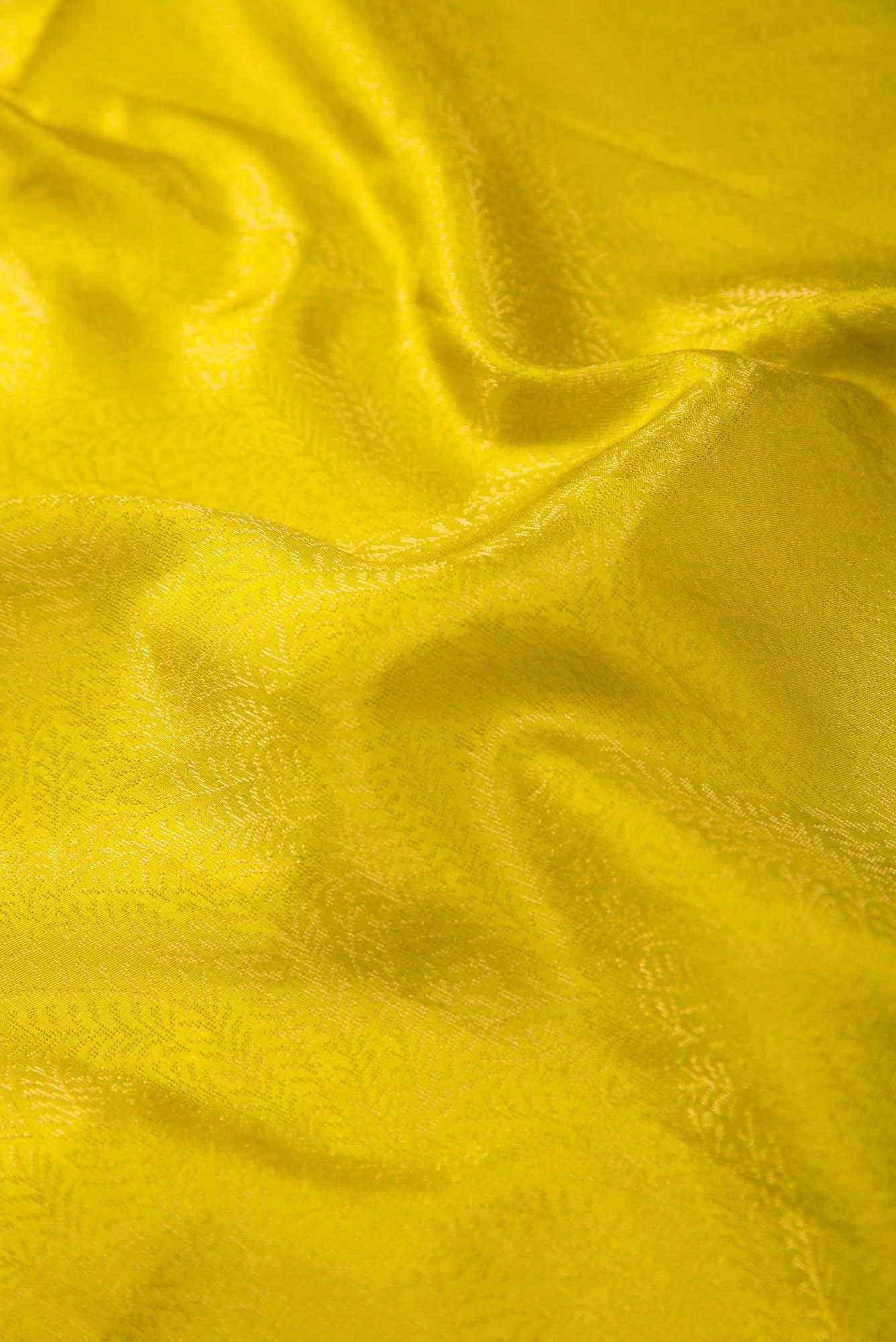 Parrot Green Kanchipuram Silk Dress Material