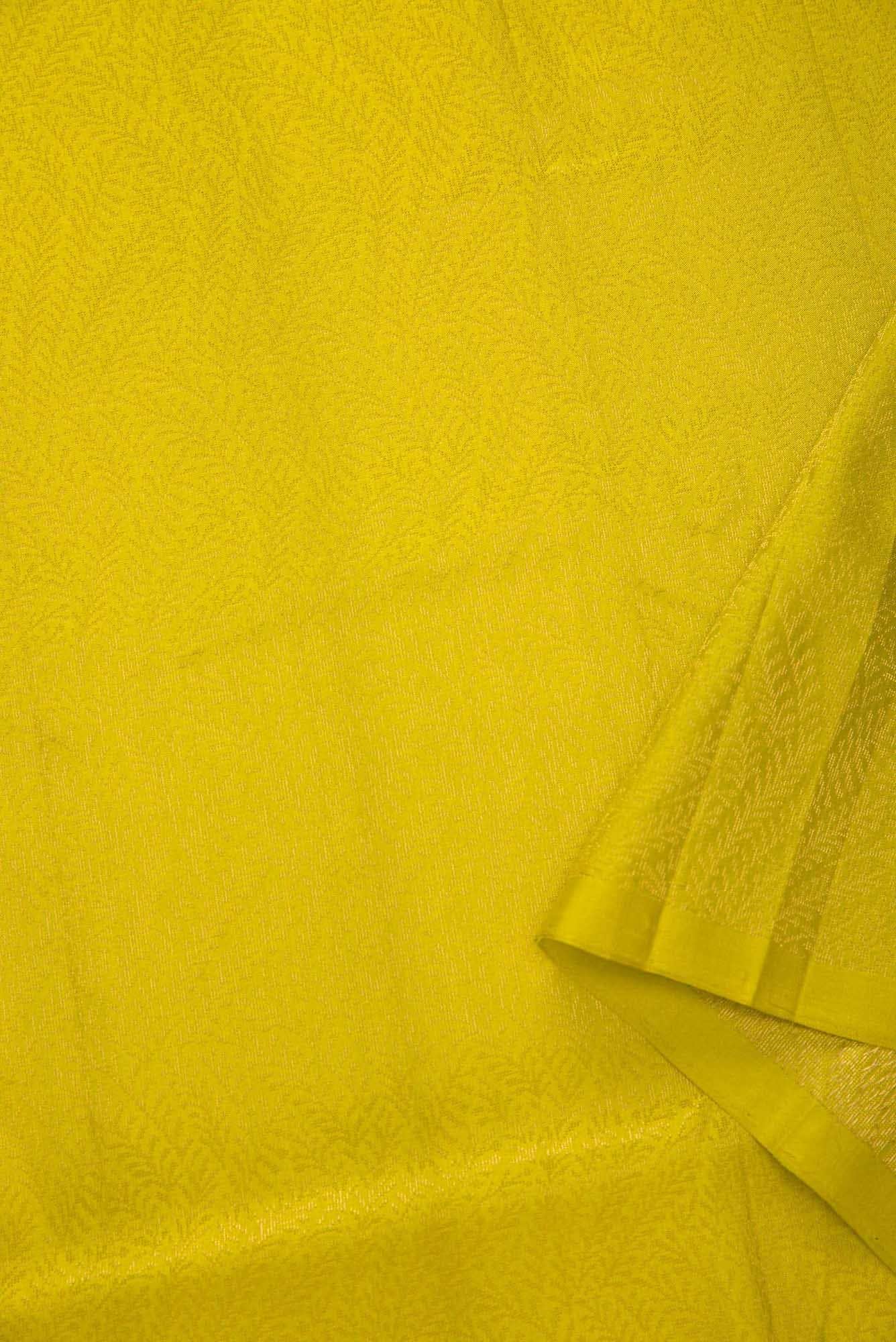 Parrot Green Kanchipuram Silk Dress Material