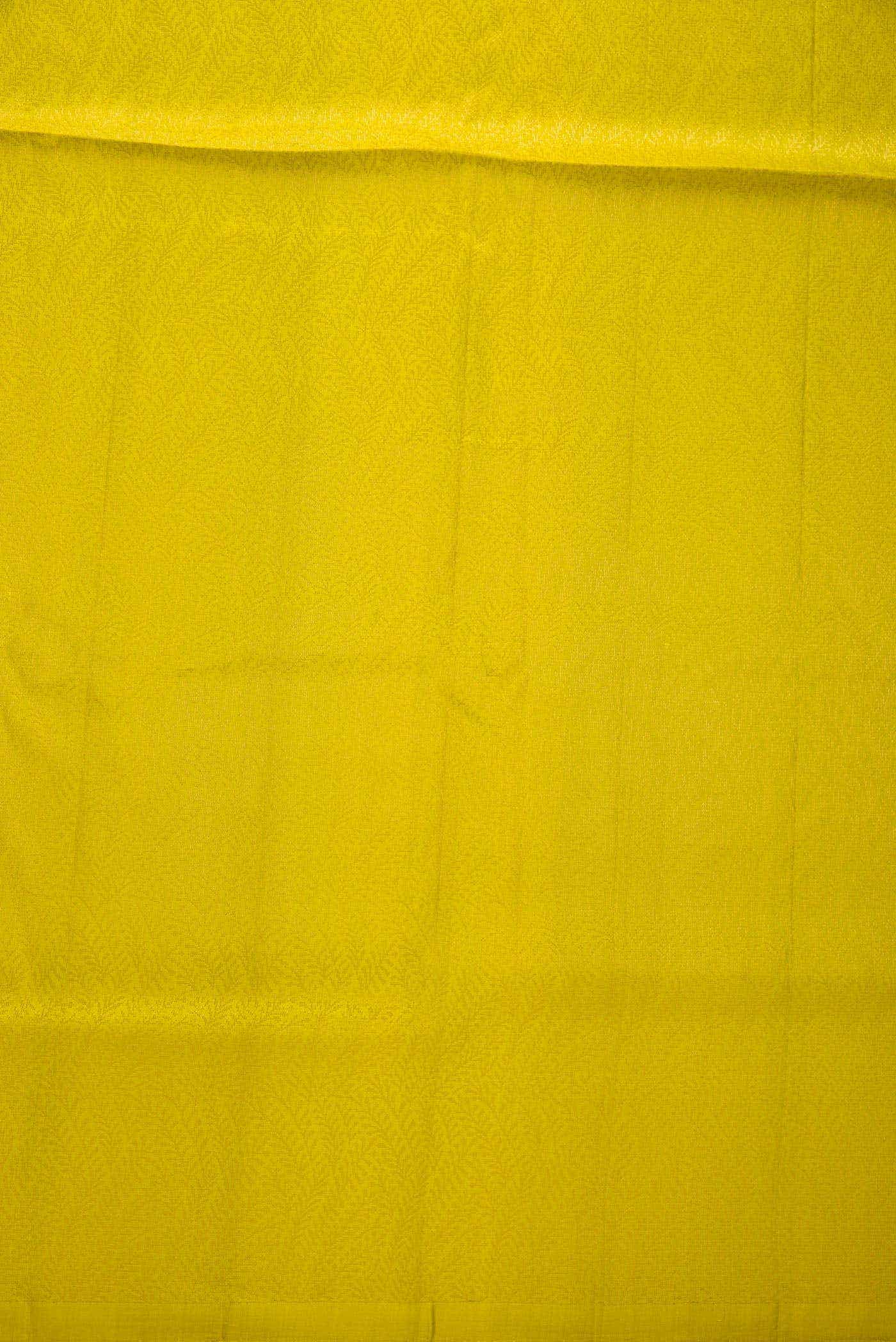 Parrot Green Kanchipuram Silk Dress Material