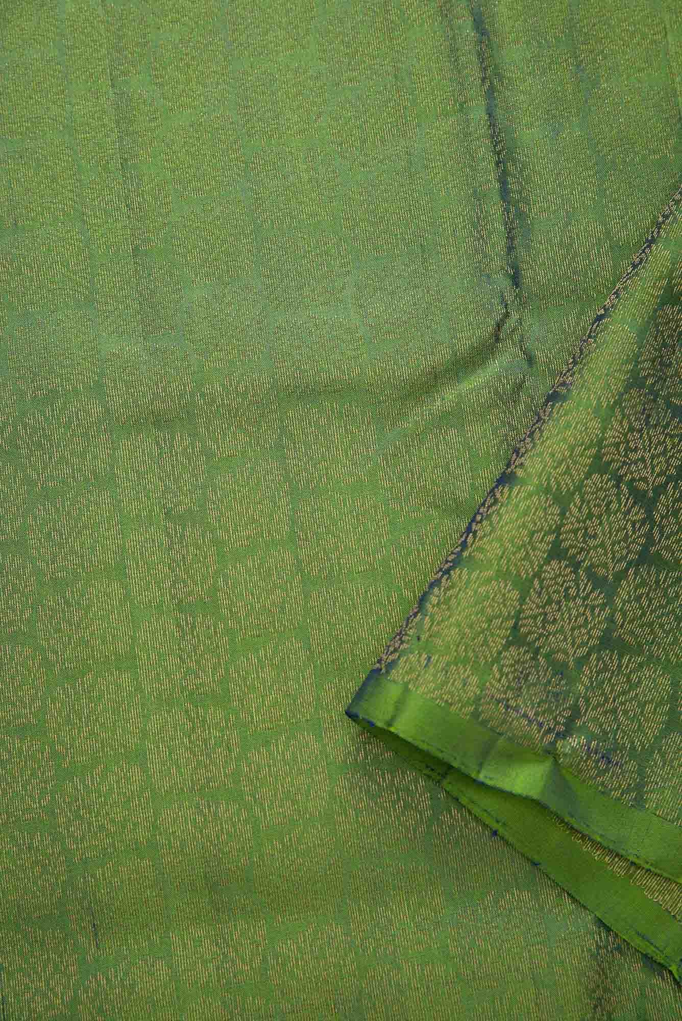 Green Kanchipuram Silk Dress Material
