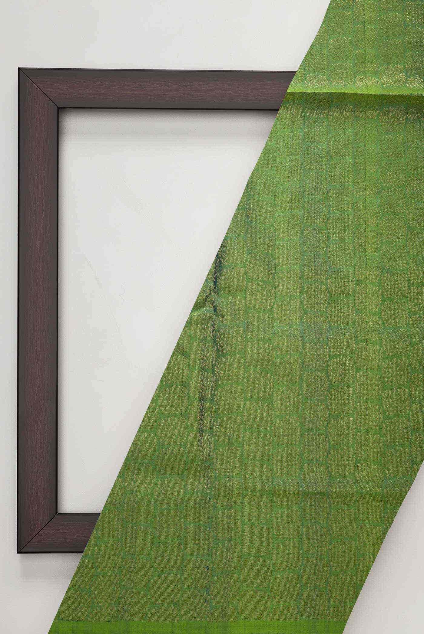 Green Kanchipuram Silk Dress Material