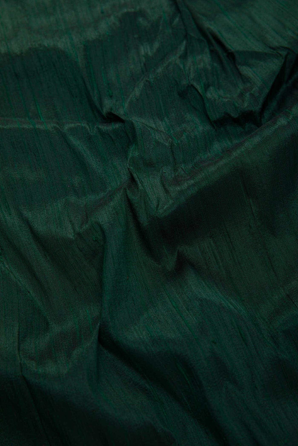 Bottle Green Raw Silk Dress Material