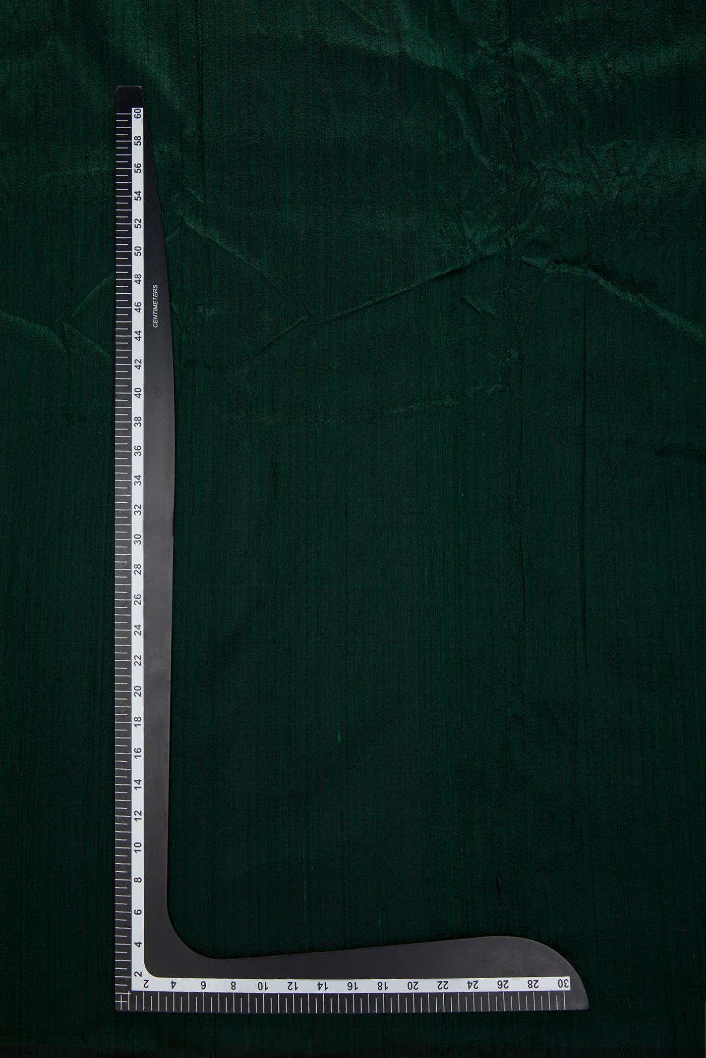 Bottle Green Raw Silk Dress Material
