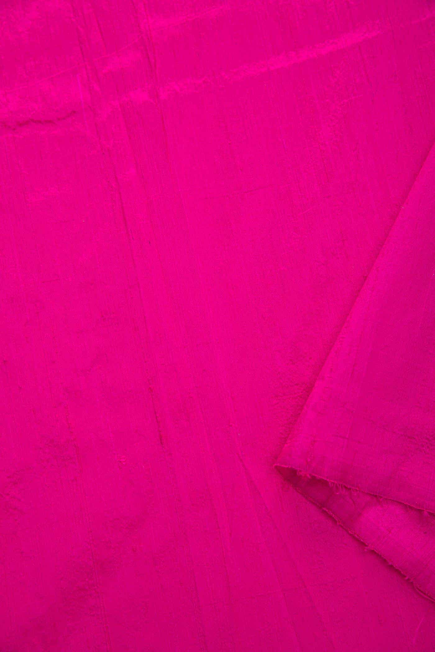 Dark Pink Raw Silk Dress Material