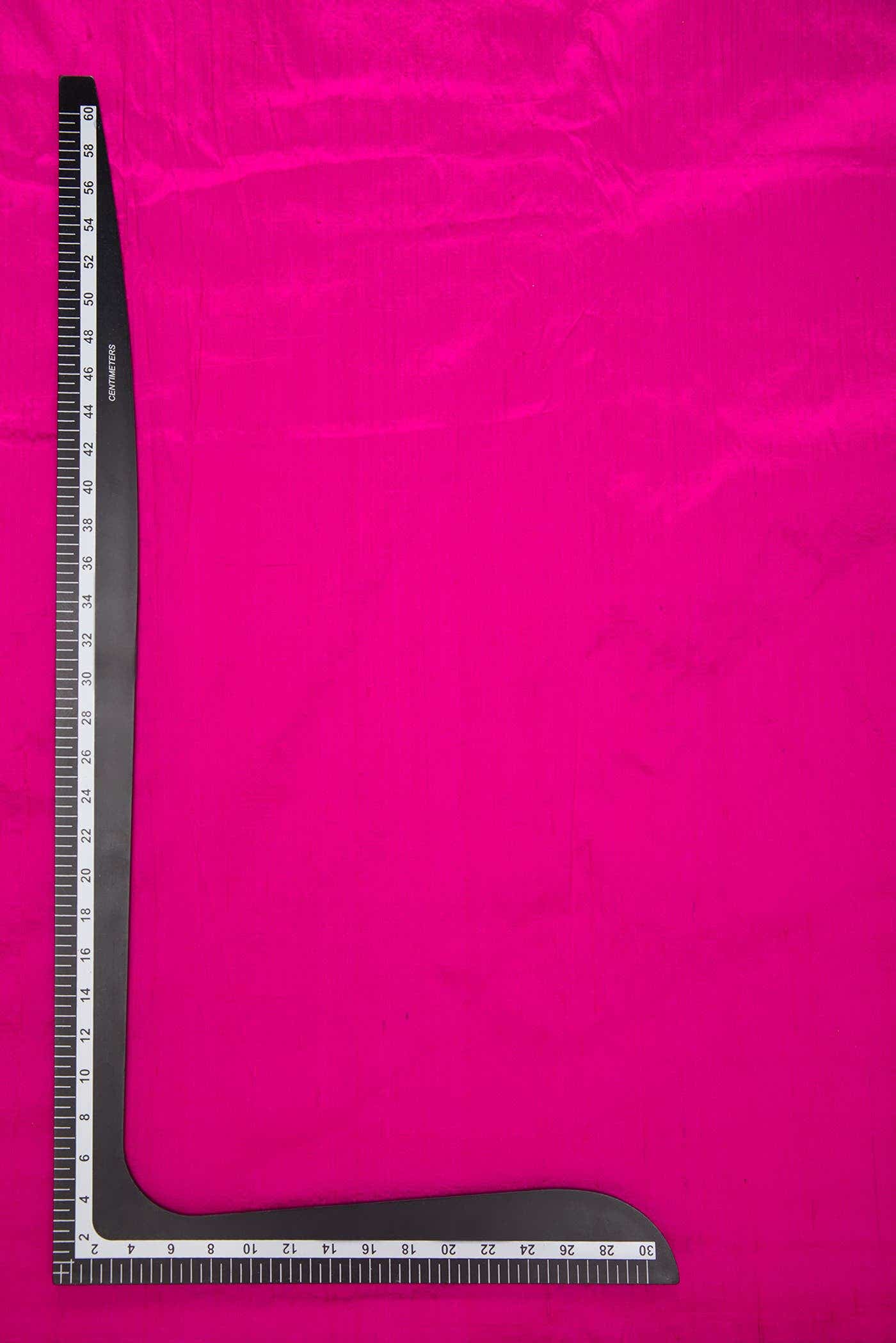 Dark Pink Raw Silk Dress Material