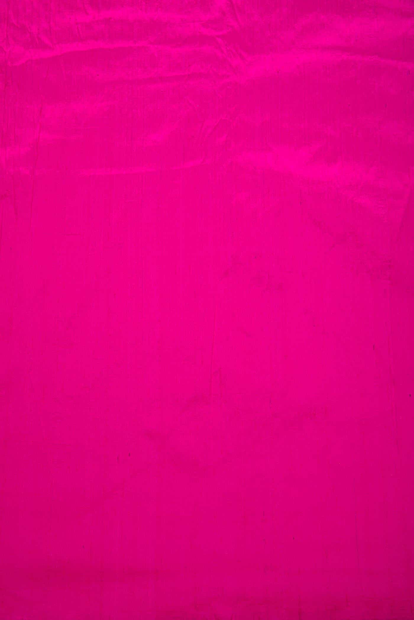 Dark Pink Raw Silk Dress Material