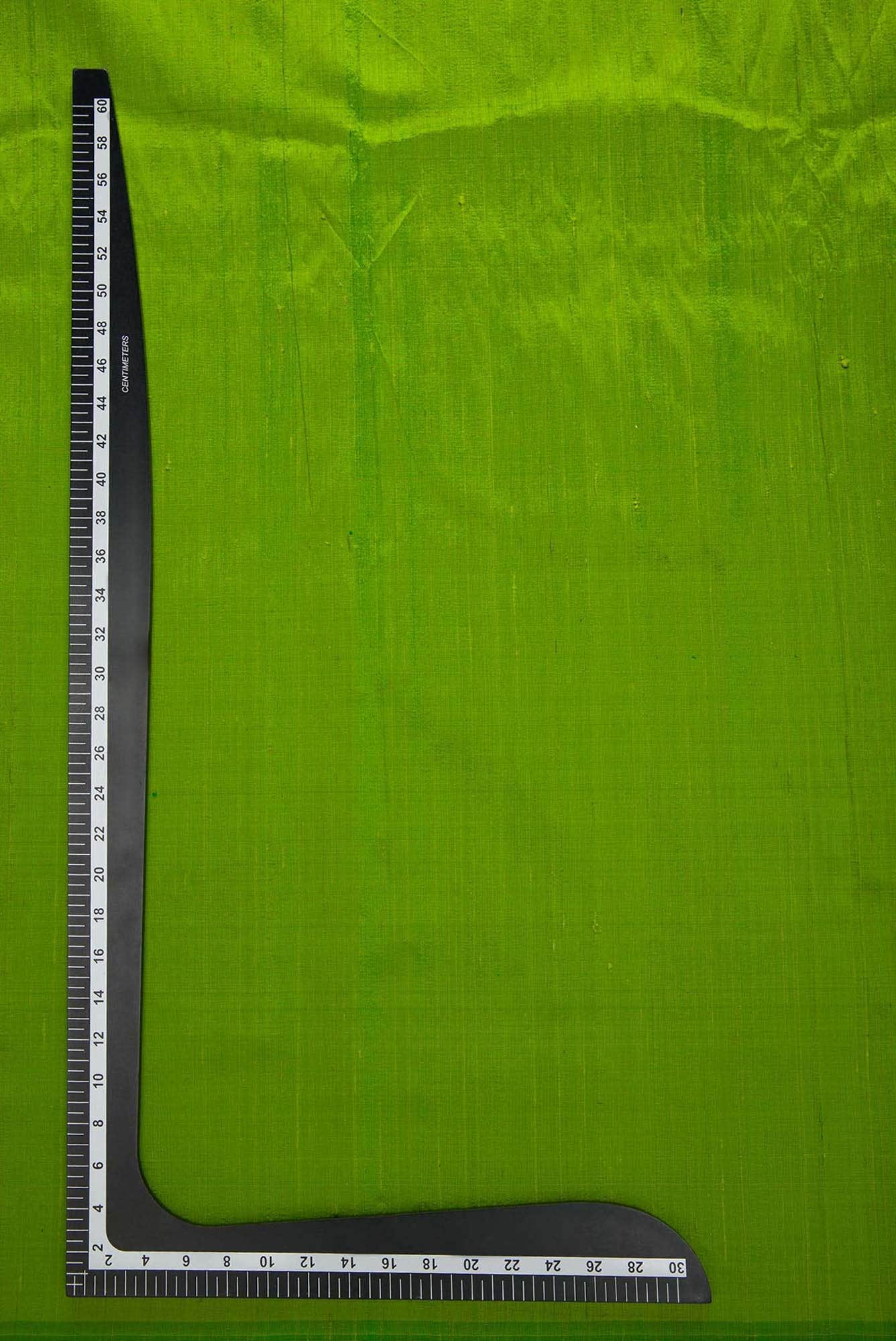 Parrot Green Raw Silk Dress Material