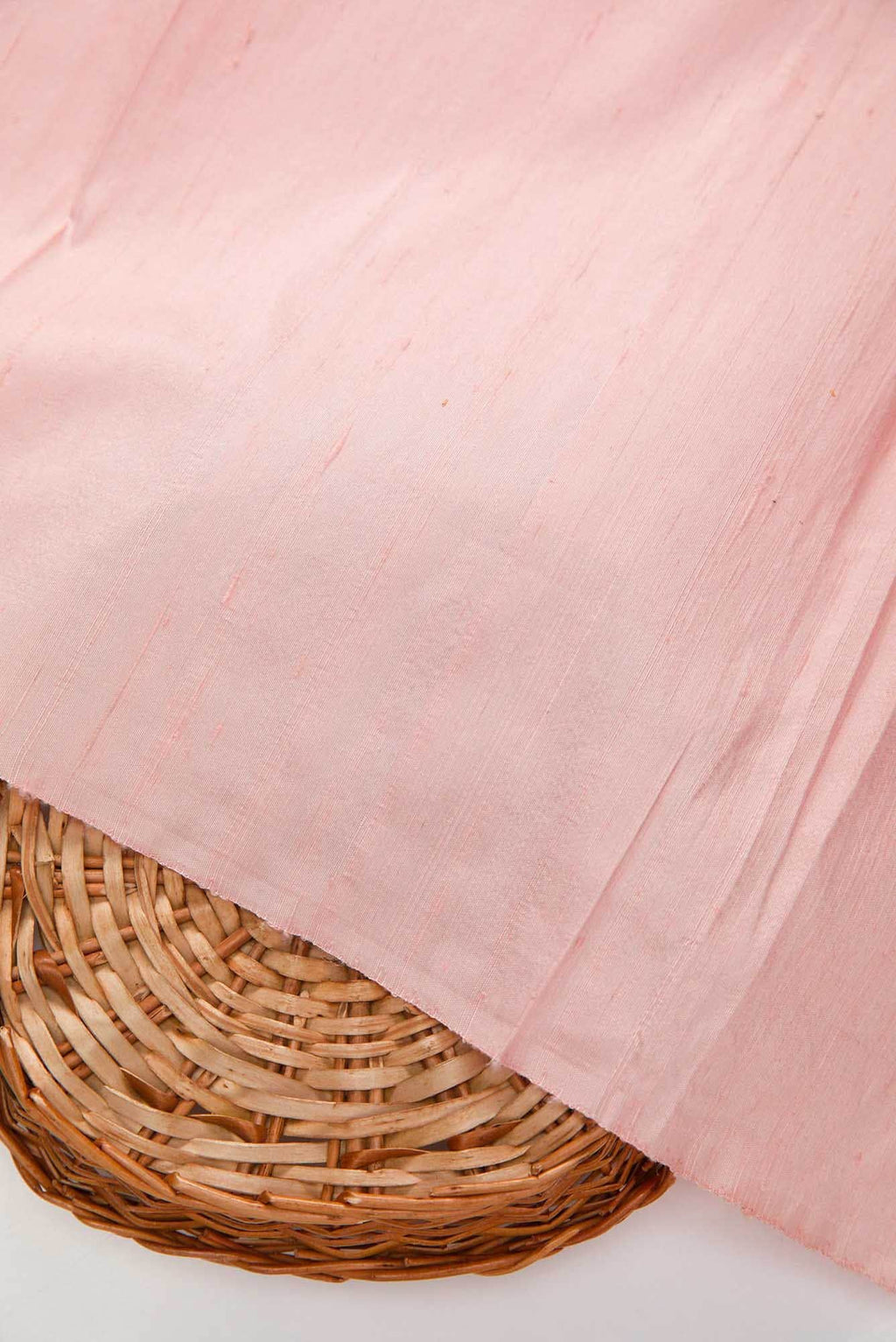 Rose pink Raw Silk Dress Material