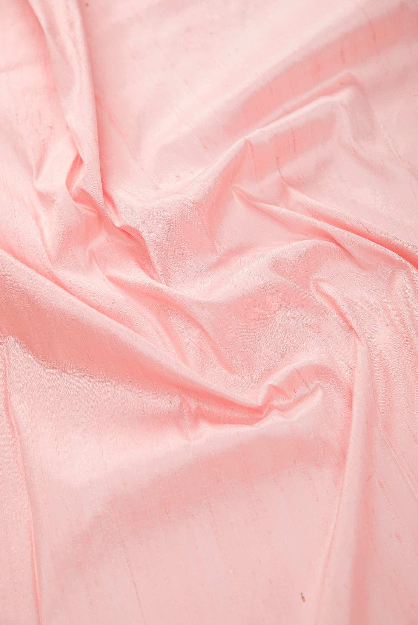 Rose pink Raw Silk Dress Material
