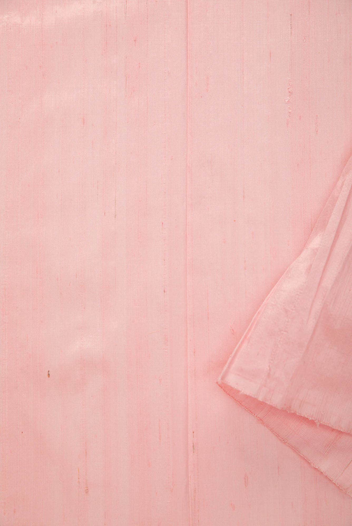 Rose pink Raw Silk Dress Material