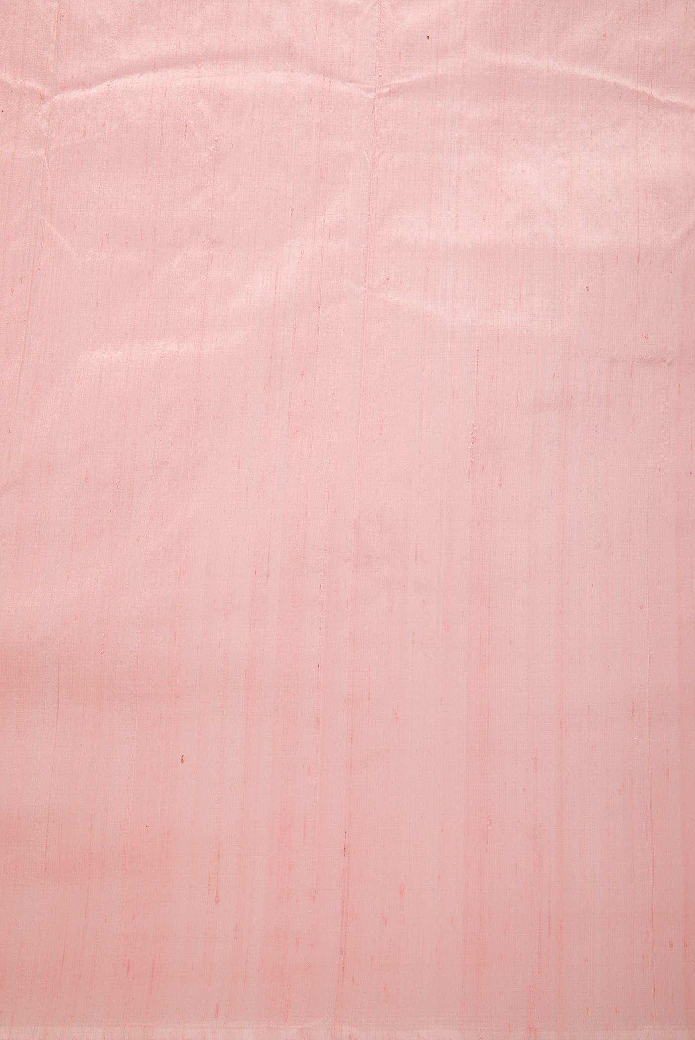 Rose pink Raw Silk Dress Material