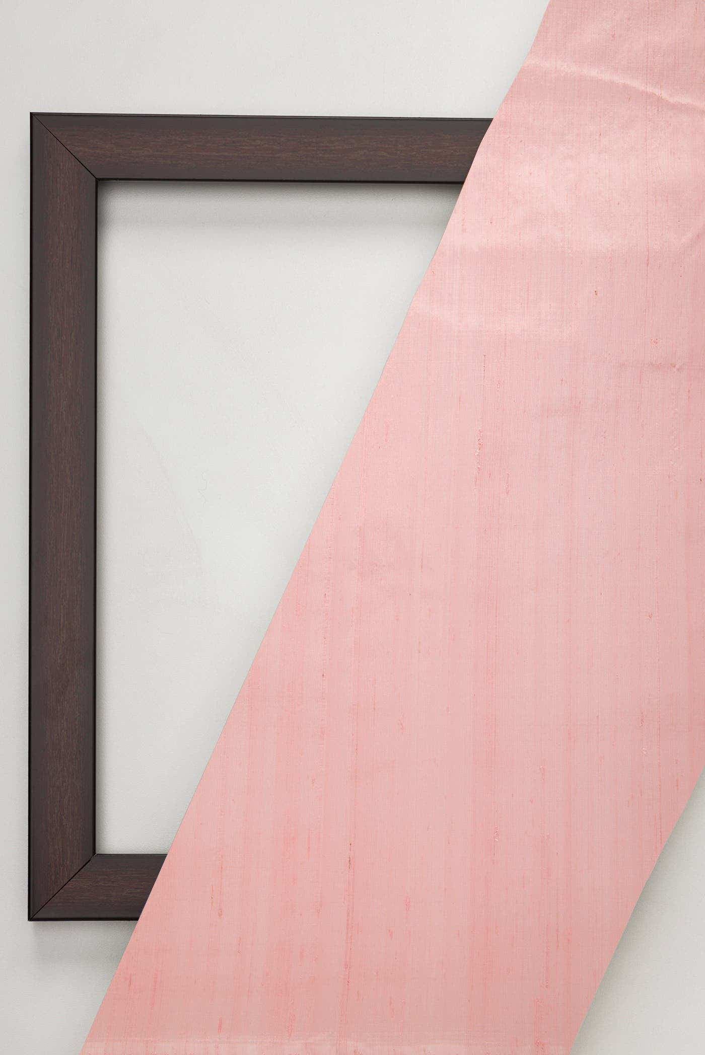 Rose pink Raw Silk Dress Material