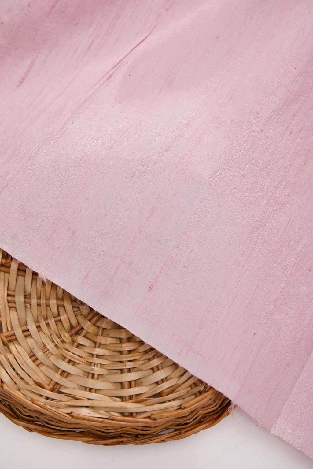 Rose Gold Raw Silk Dress Material
