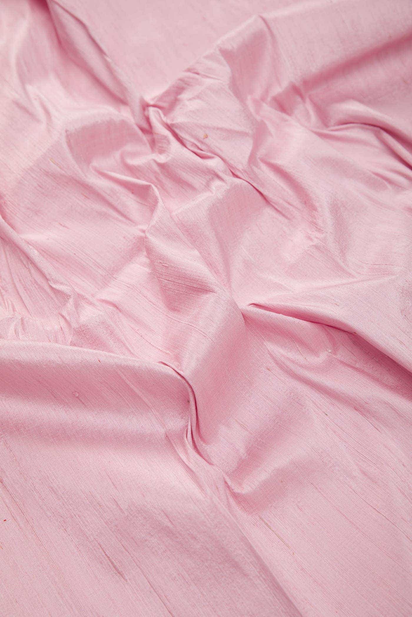 Rose Gold Raw Silk Dress Material