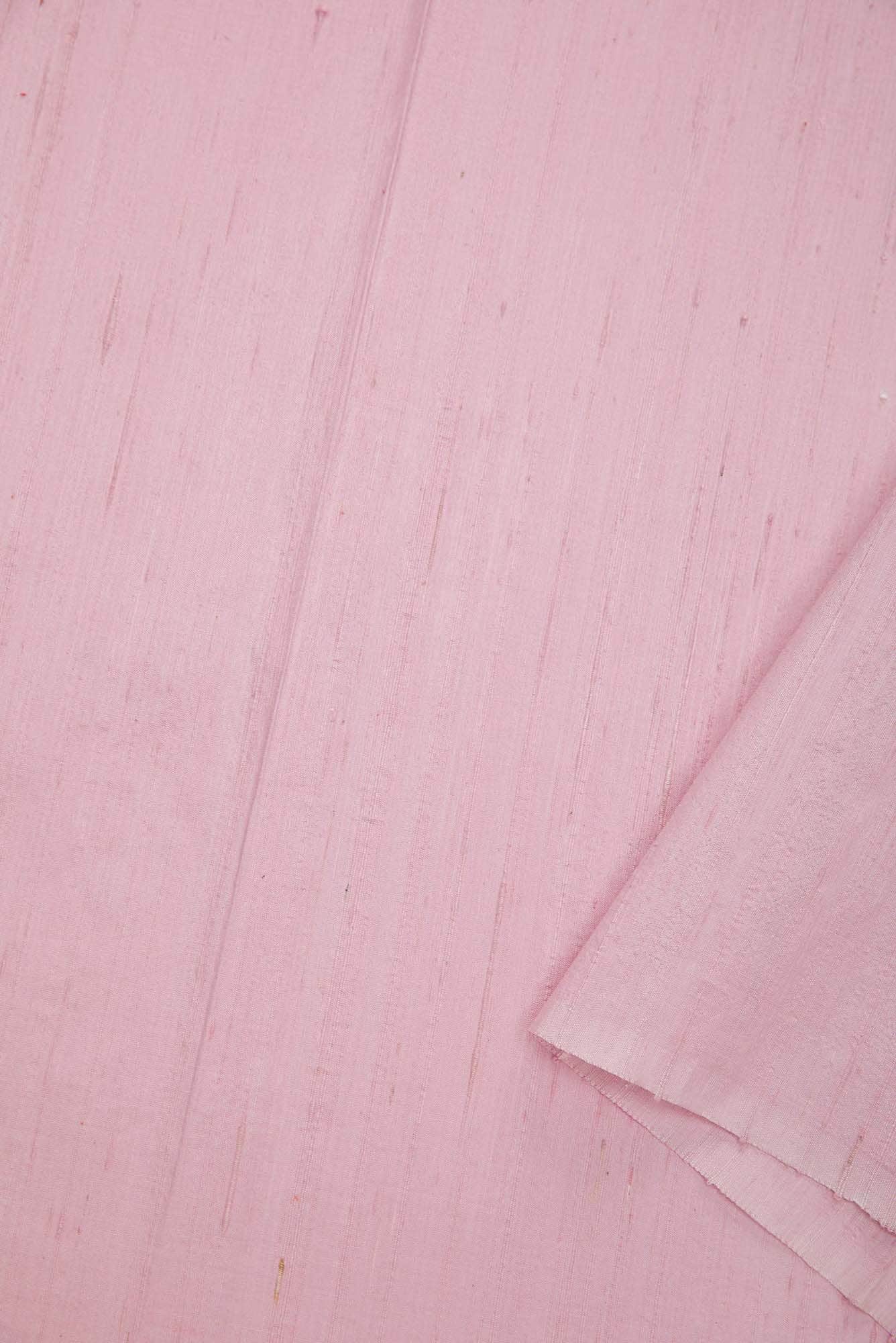 Rose Gold Raw Silk Dress Material