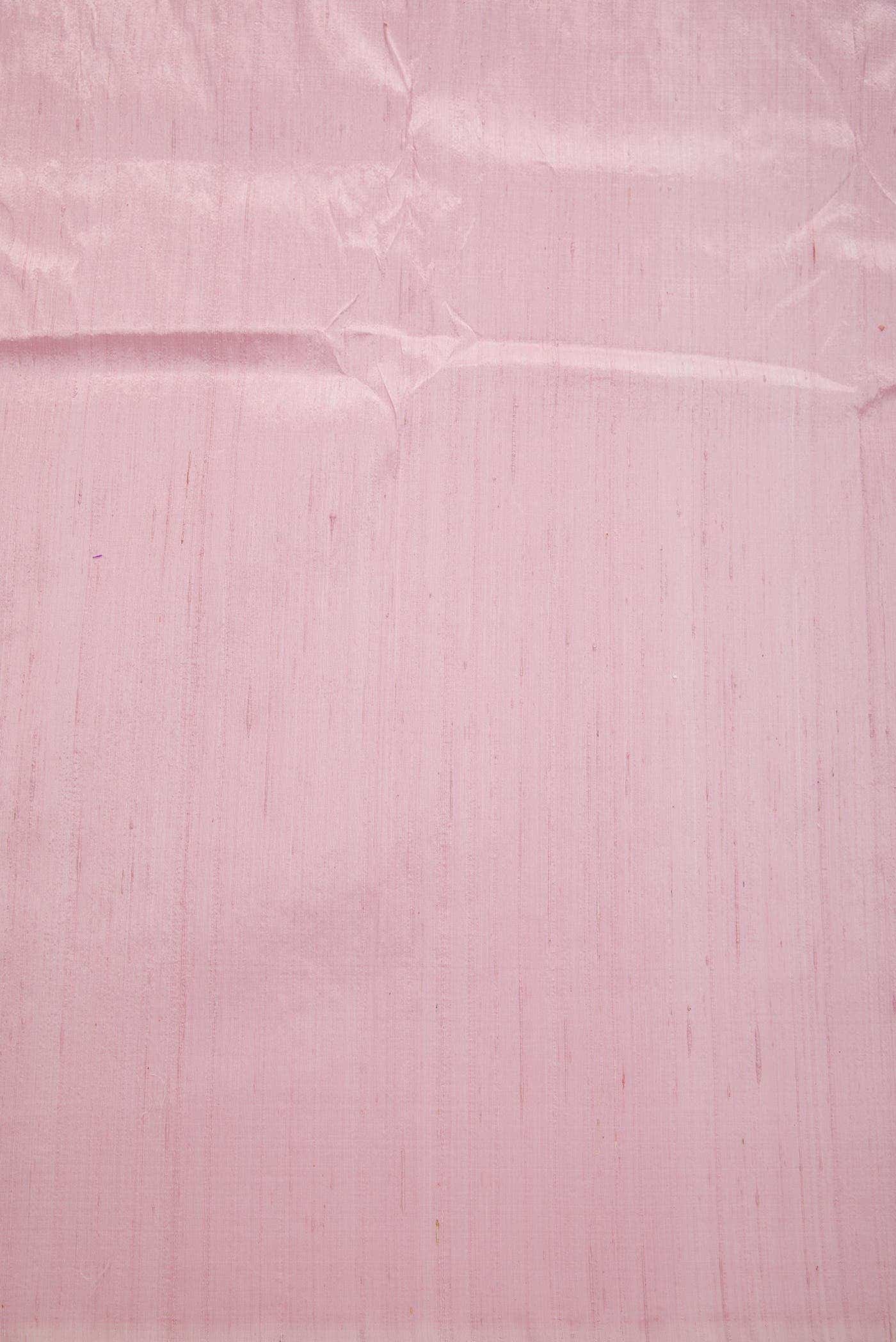 Rose Gold Raw Silk Dress Material