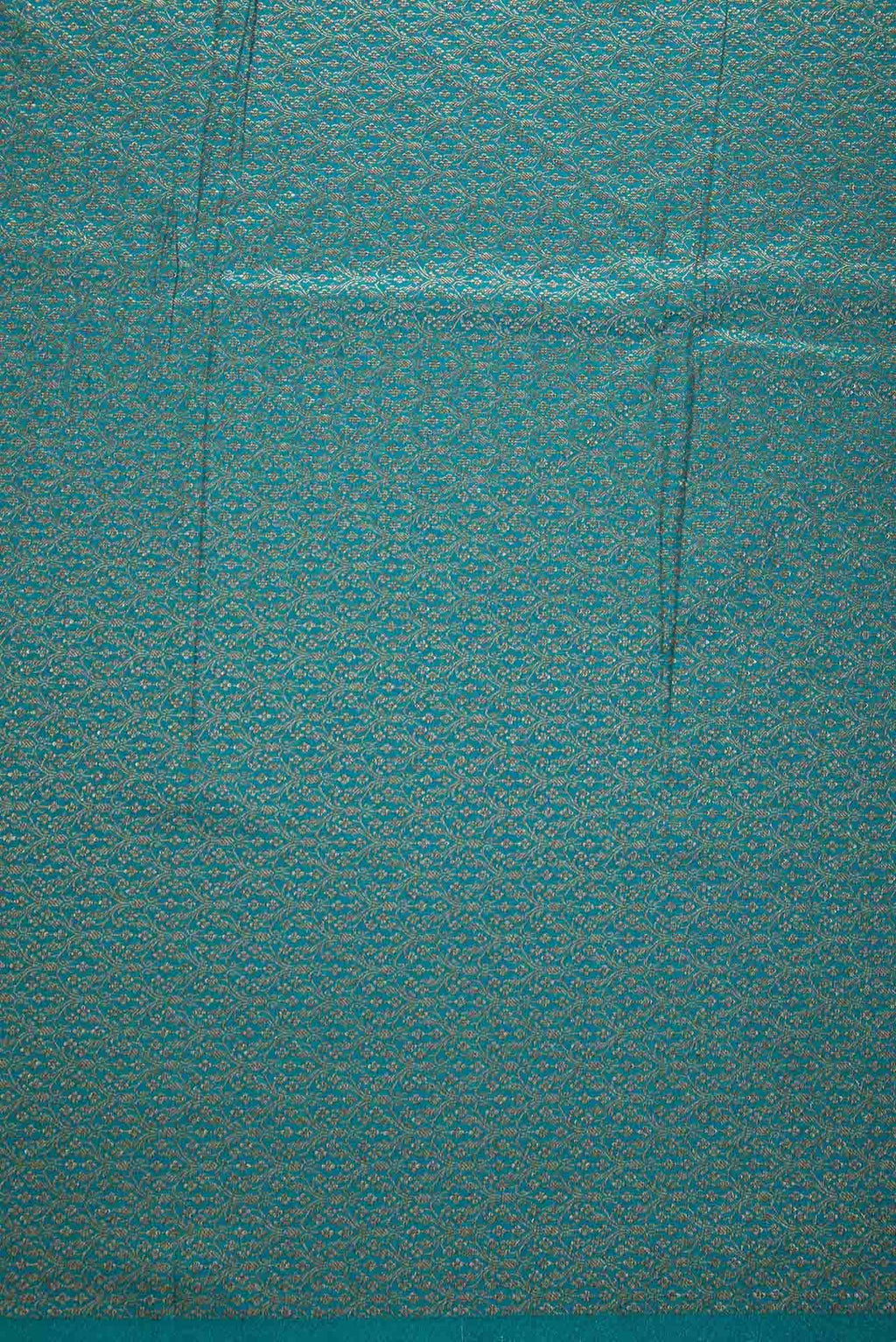 Sky Blue Blended Banarasi Silk Dress Material