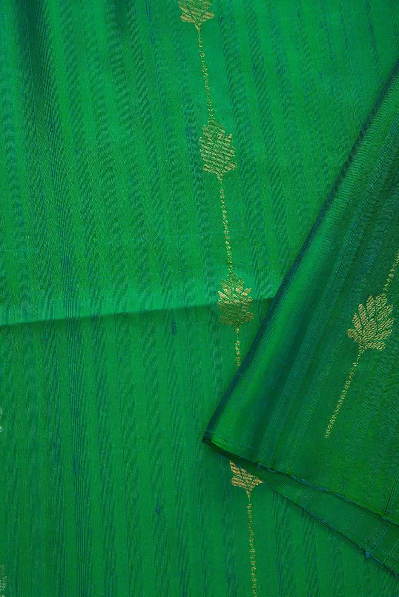 Green Kanchipuram Silk Dress Material