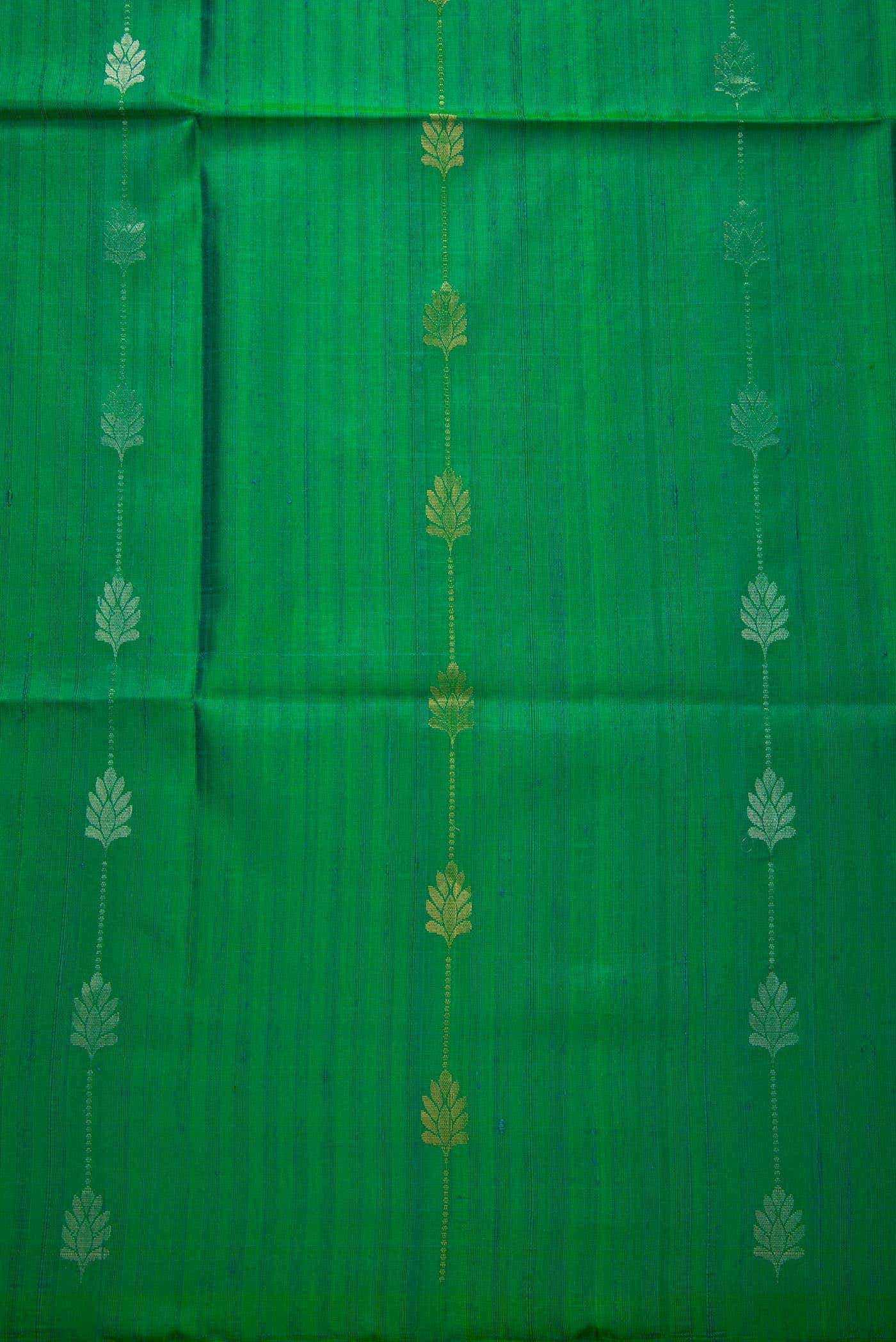 Green Kanchipuram Silk Dress Material
