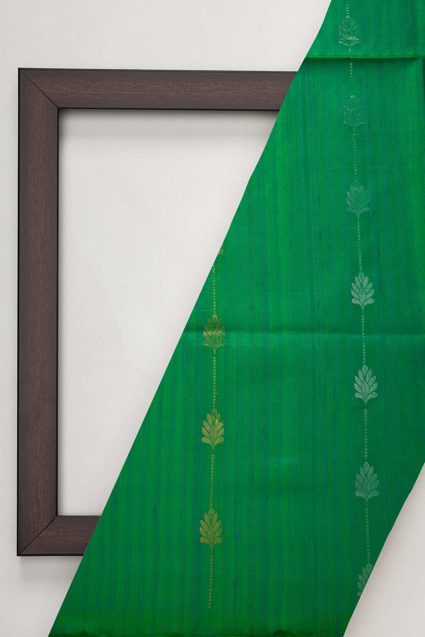 Green Kanchipuram Silk Dress Material