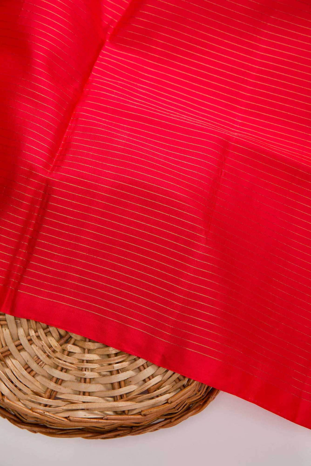 Orange Kanchipuram Silk Dress Material