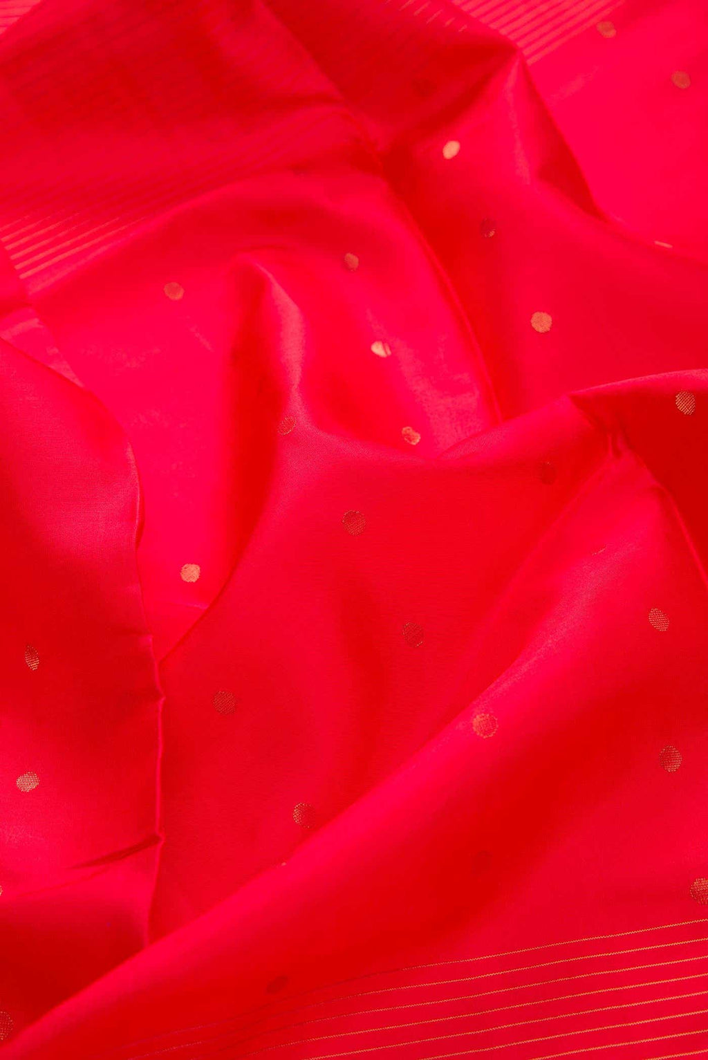 Orange Kanchipuram Silk Dress Material