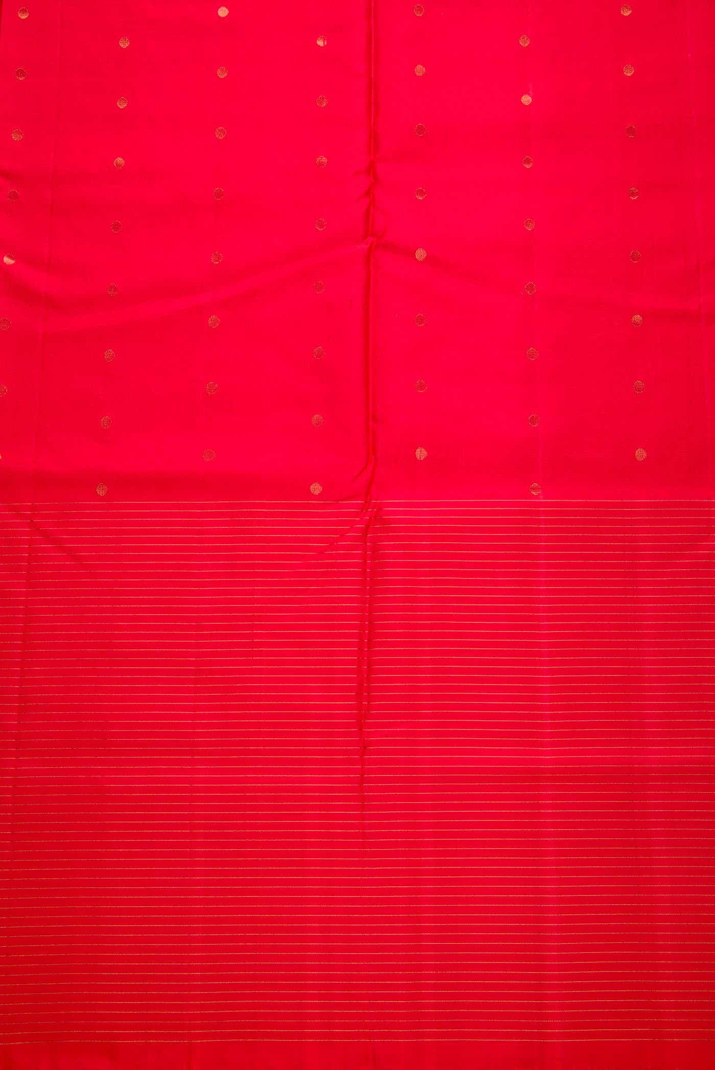 Orange Kanchipuram Silk Dress Material