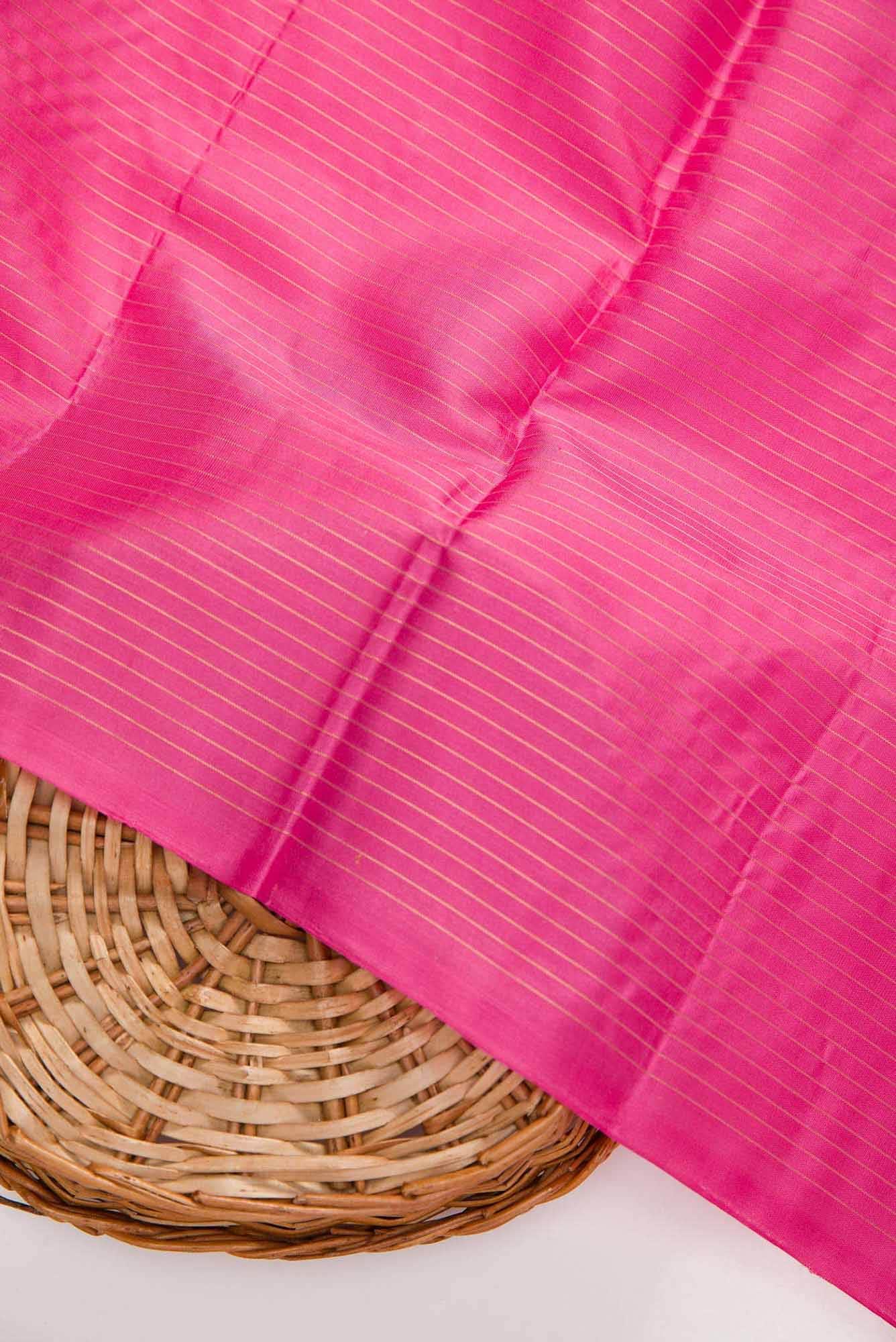 Pink Kanchipuram Silk Dress Material