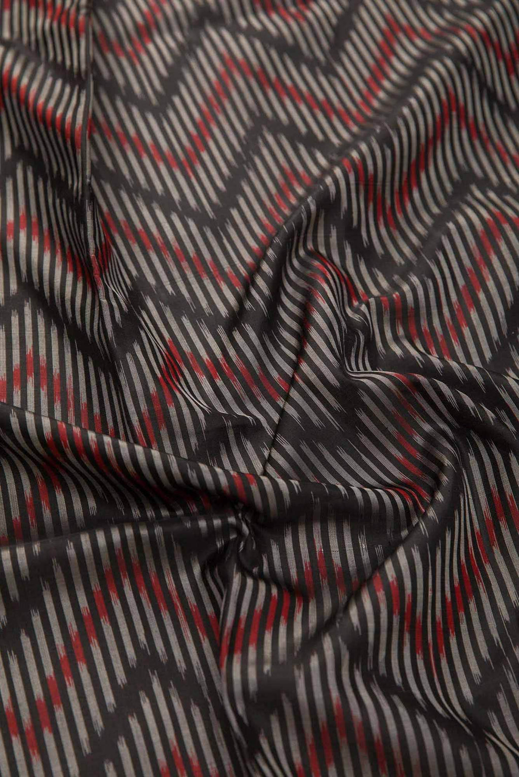 Black Double Ikat Dress Material