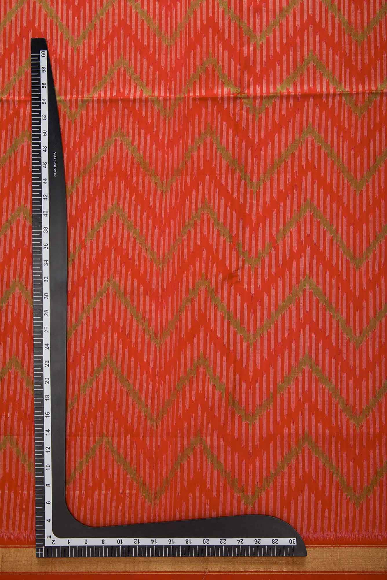 Maroon Double Ikat Dress Material