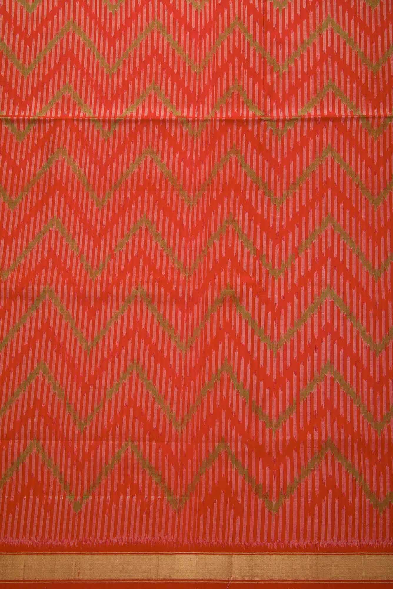 Maroon Double Ikat Dress Material