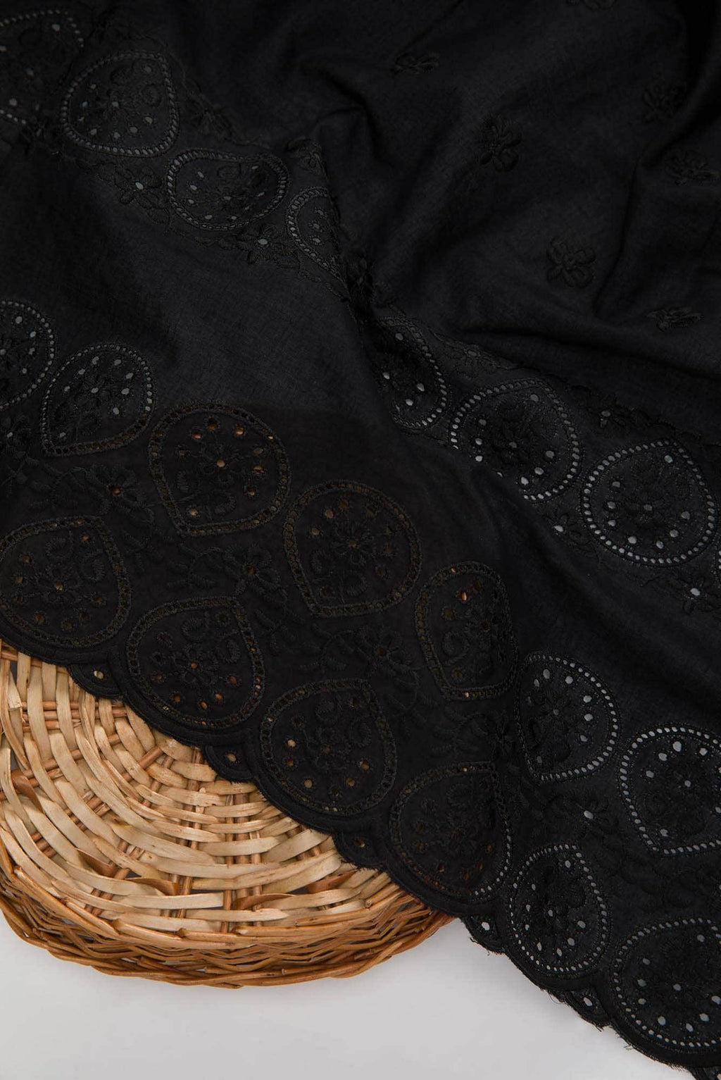 Black Cotton Dress Material