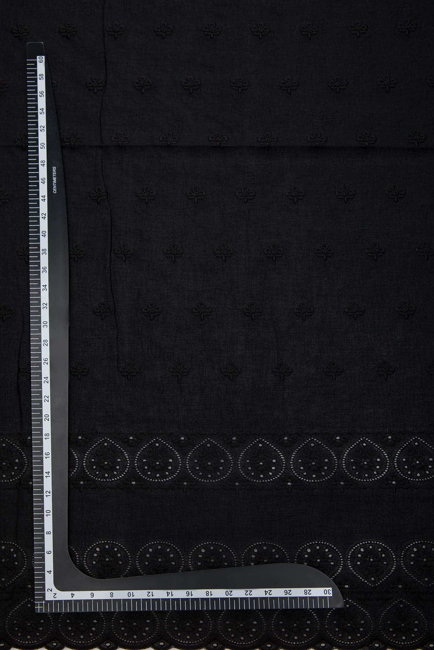 Black Cotton Dress Material