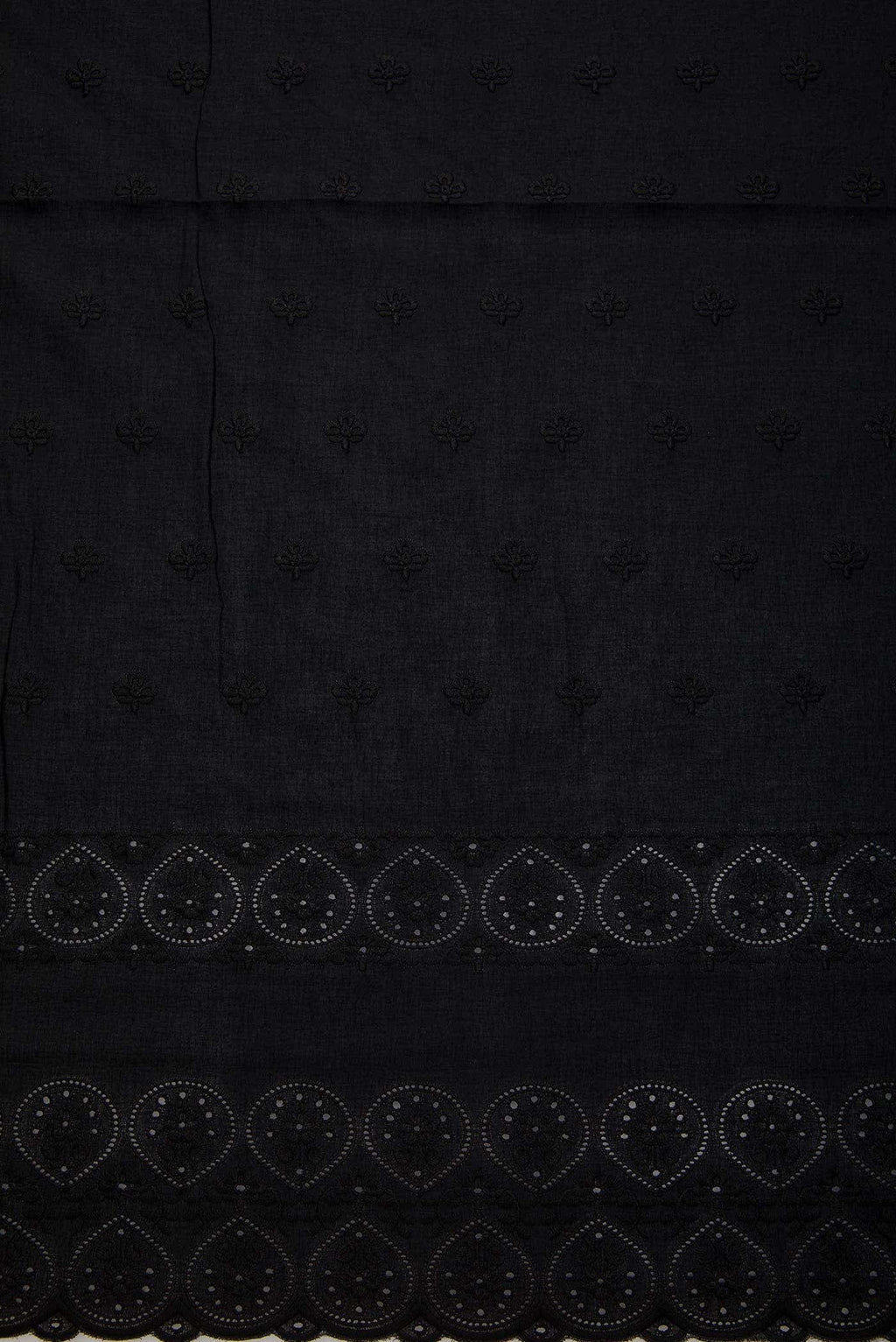 Black Cotton Dress Material