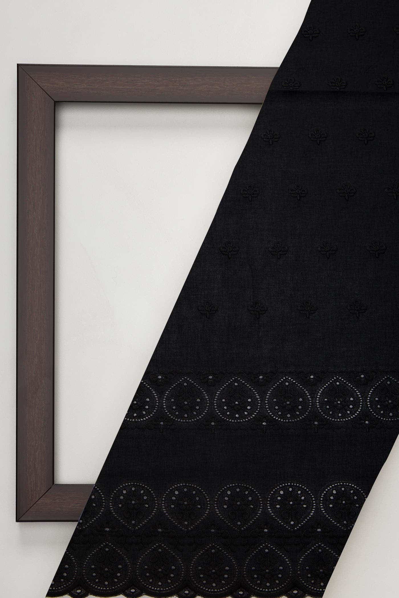 Black Cotton Dress Material