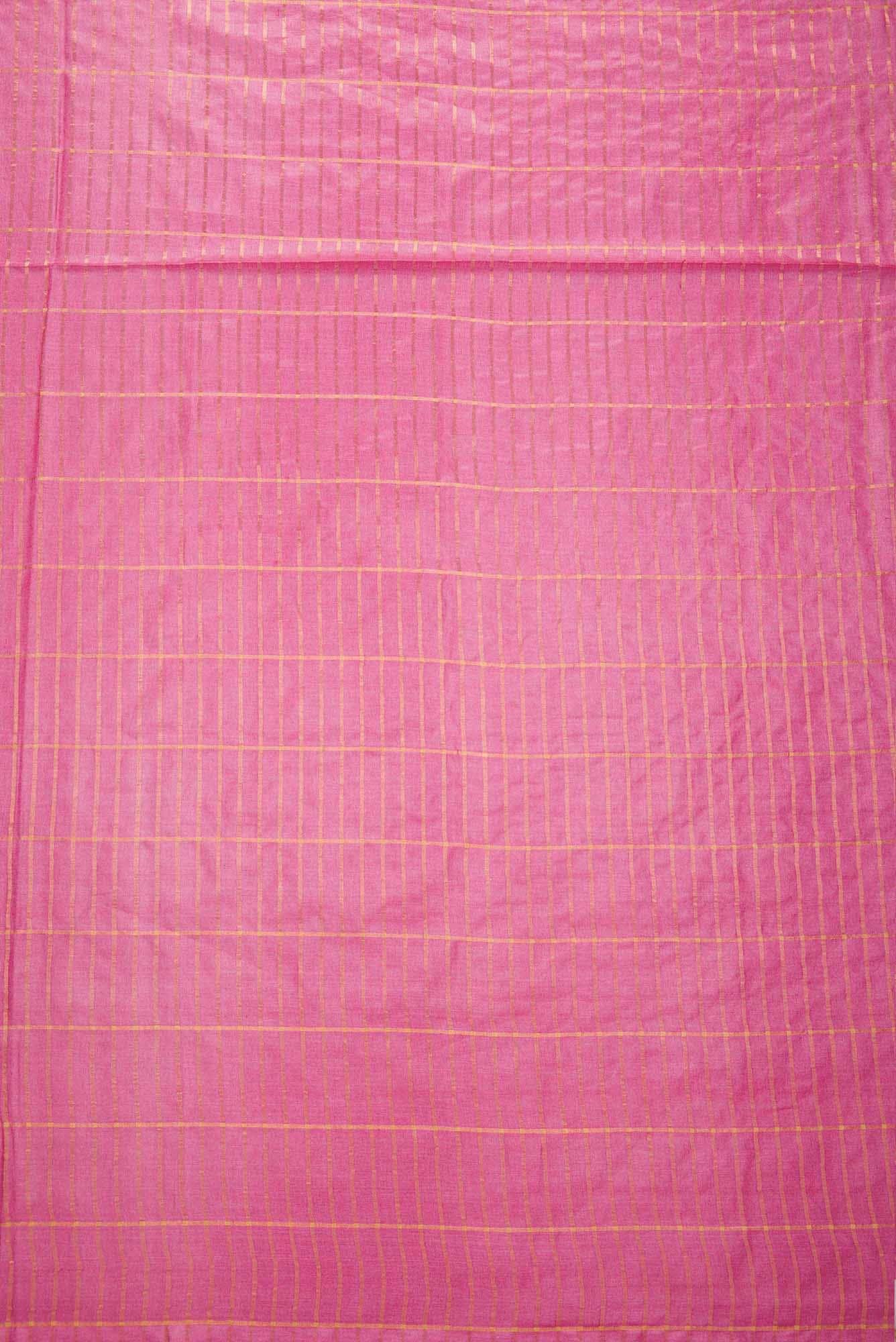 Pink Tussar Silk Dress Material