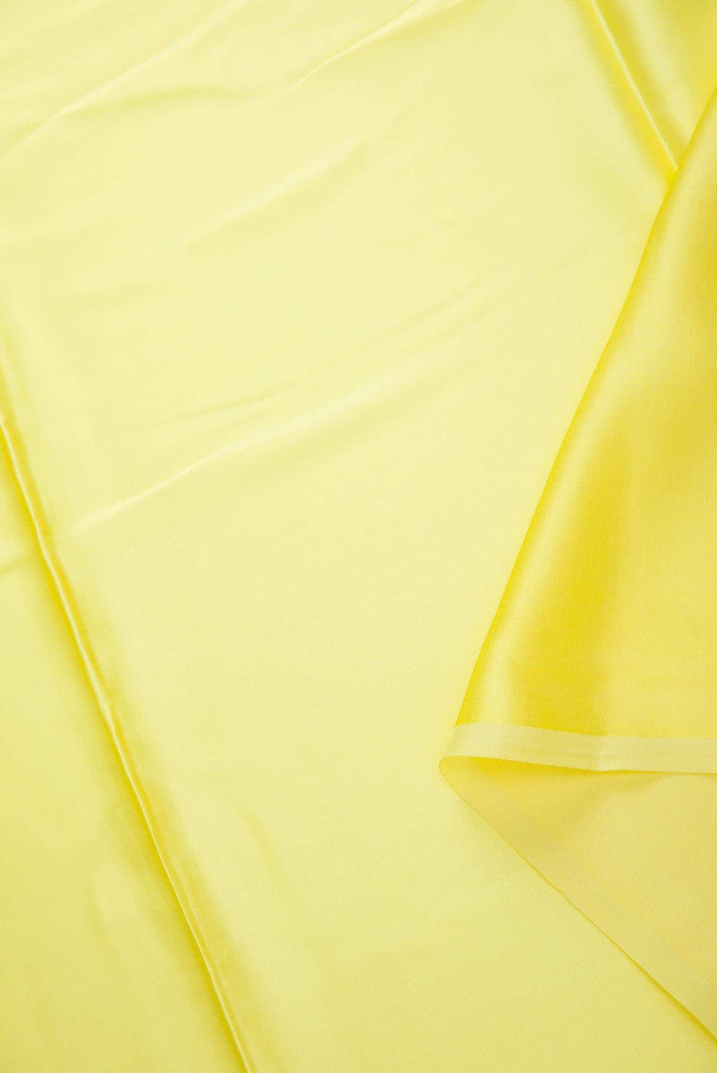 Lemon Yellow Satin Silk Dress Material