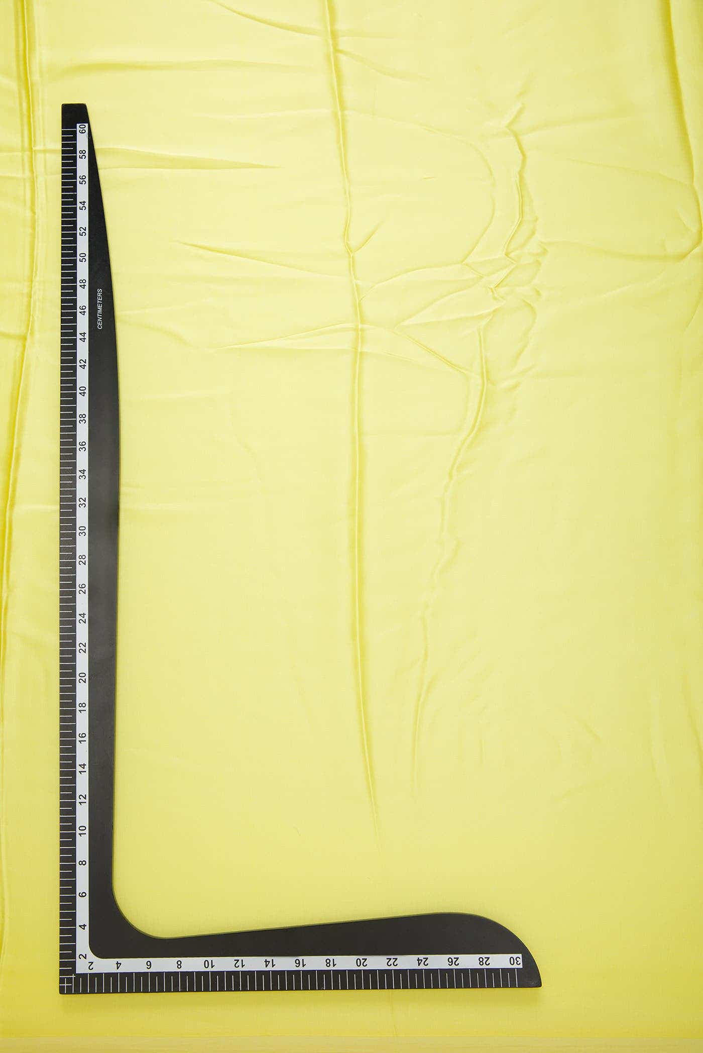 Lemon Yellow Satin Silk Dress Material