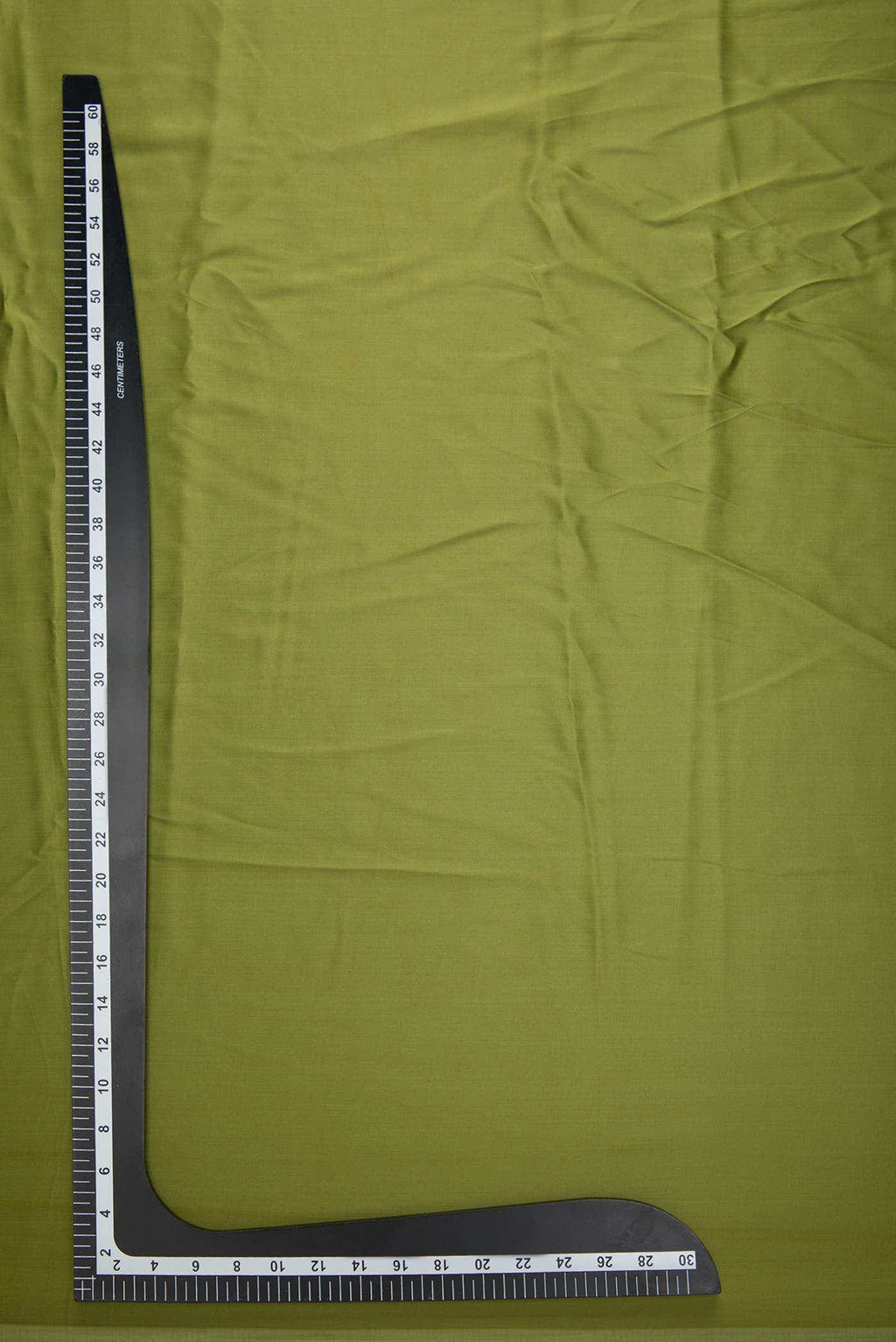 Green Blended Satin Crepe Dress Material